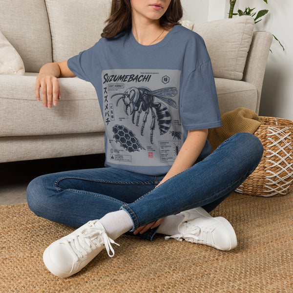 Suzumebachi Giant Hornet Anatomy T-Shirt — Japanese Illustration Graphic Tee
