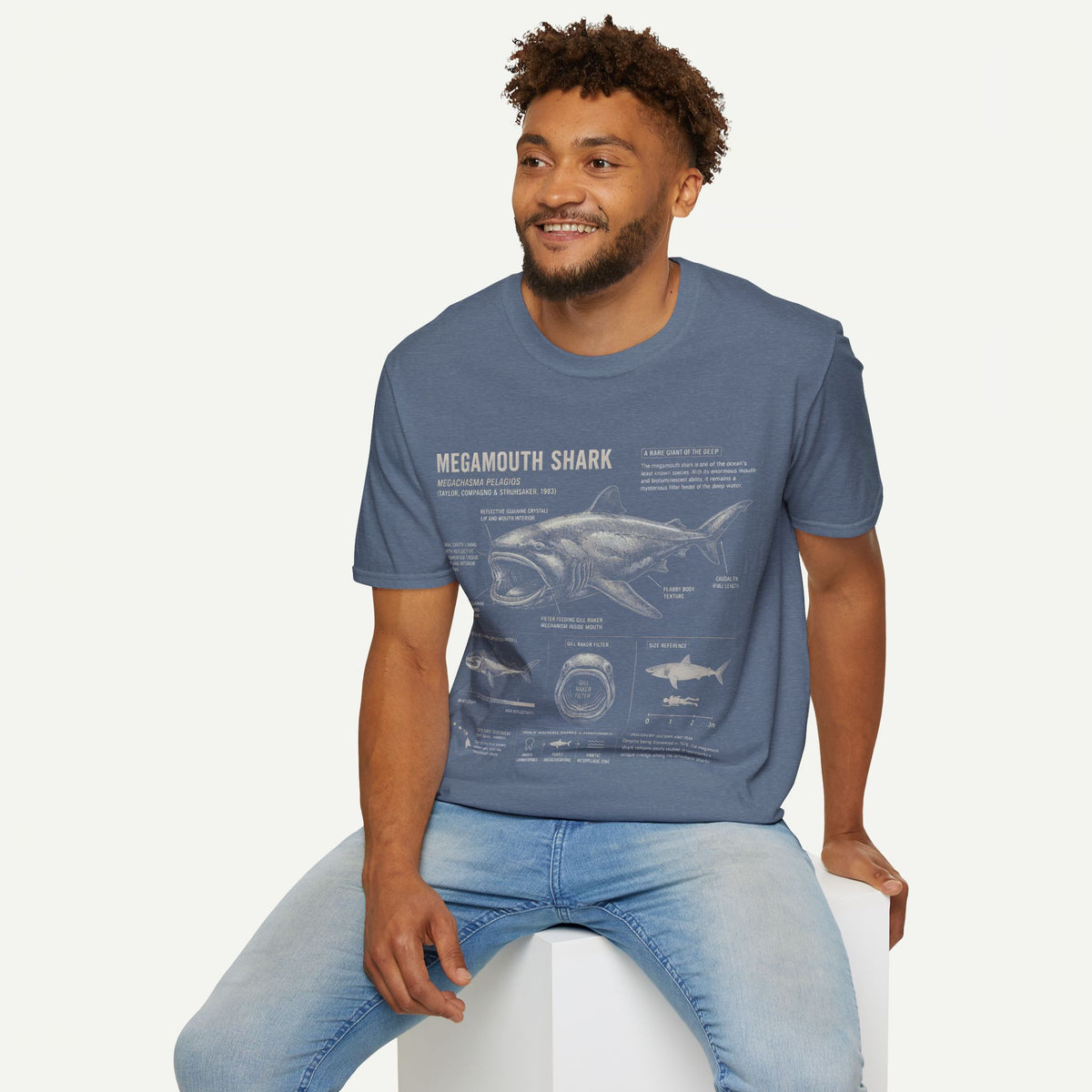 Megamouth Shark Anatomy T-Shirt — Marine Biology Graphic Tee