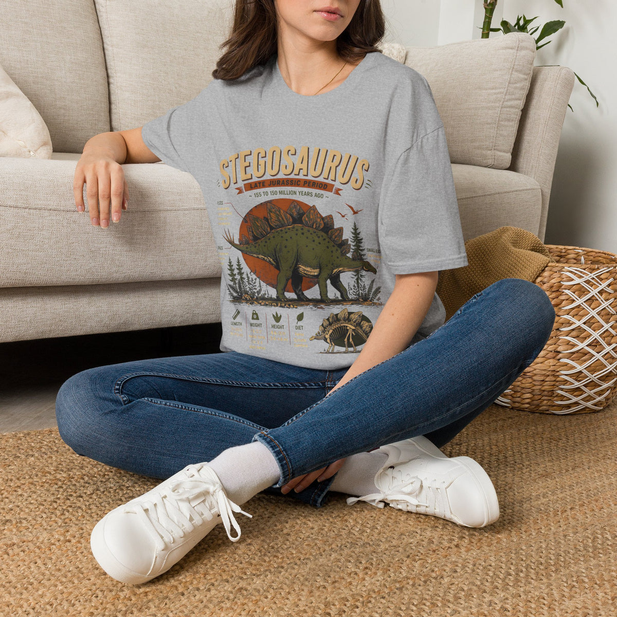 Stegosaurus Anatomy T-Shirt — Vintage Dinosaur Tee