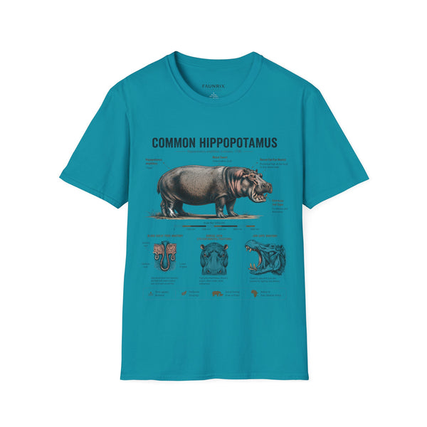 Common Hippopotamus Anatomy T-Shirt — Vintage Natural History Hippo Tee