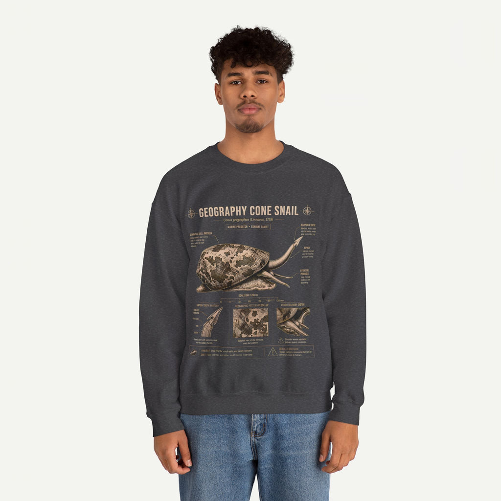 Geography Cone Snail Anatomy Sweatshirt