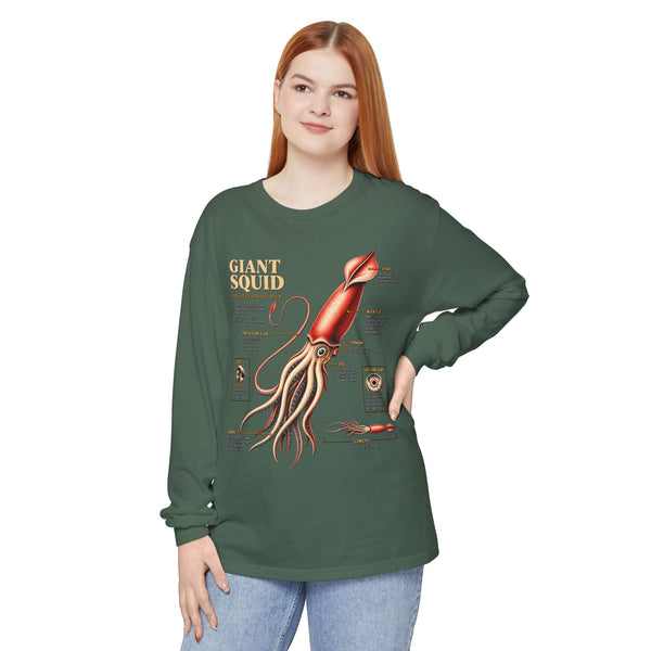 Giant Squid Anatomy Long Sleeve Tee