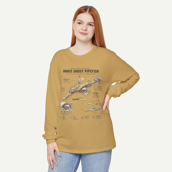 Ornate Ghost Pipefish Anatomical Long Sleeve Tee