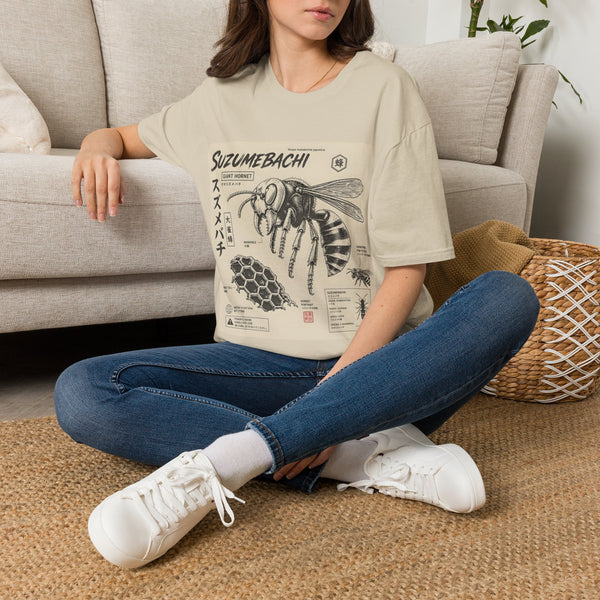 Suzumebachi Giant Hornet Anatomy T-Shirt — Japanese Illustration Graphic Tee