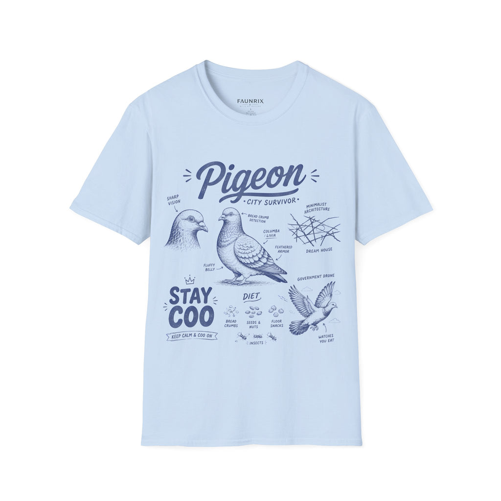 Pigeon Anatomy "City Survivor" T-Shirt — Vintage Bird Tee