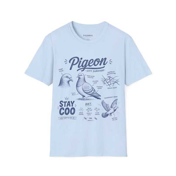 Pigeon Anatomy "City Survivor" T-Shirt — Vintage Bird Tee