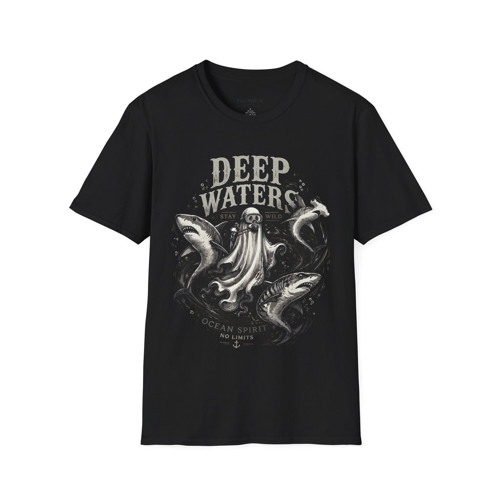 Deep Waters Graphic T-Shirt — ‘Deep Waters’ Ocean Monster Tee