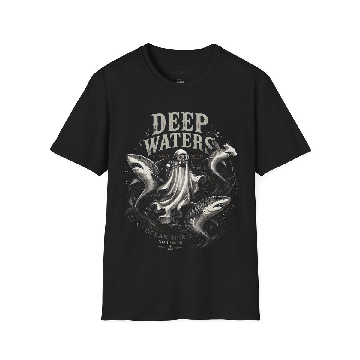 Deep Waters Graphic T-Shirt — ‘Deep Waters’ Ocean Monster Tee