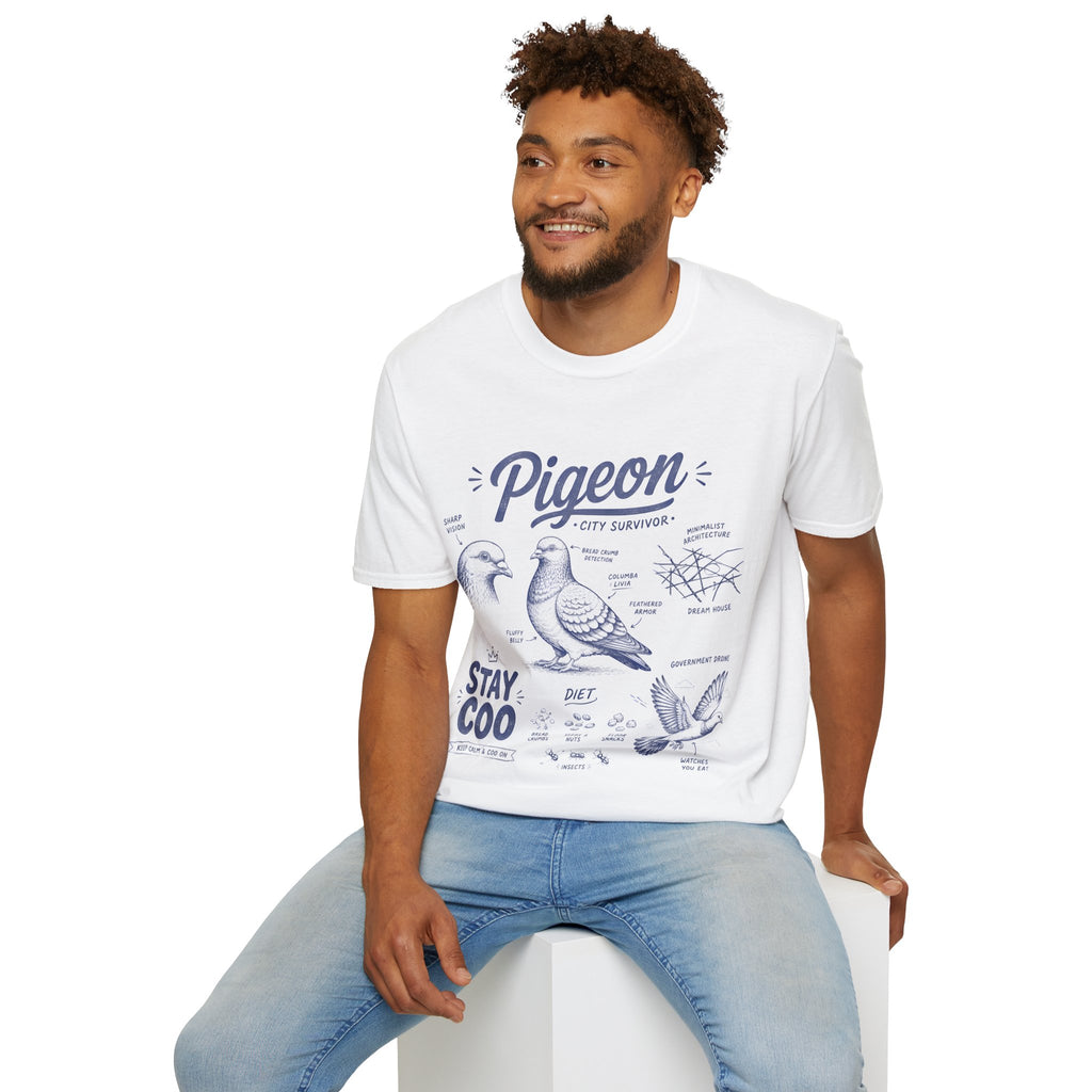 Pigeon Anatomy "City Survivor" T-Shirt — Vintage Bird Tee