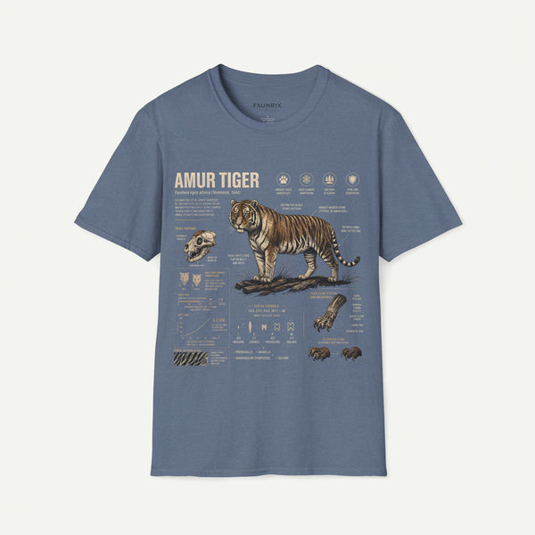 Amur Tiger Anatomy T-Shirt – Vintage Wildlife Anatomy Graphic Tee
