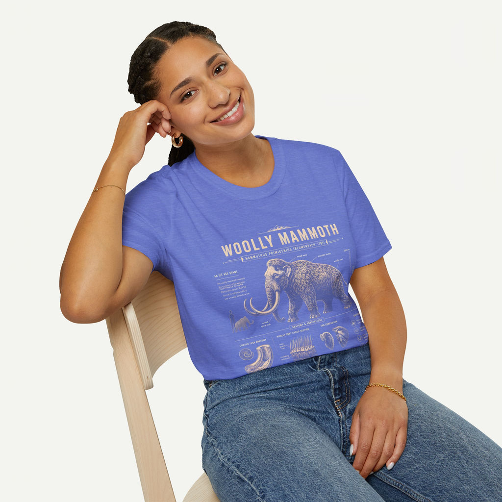 Woolly Mammoth Anatomy T-Shirt — Vintage Ice Age Graphic Tee