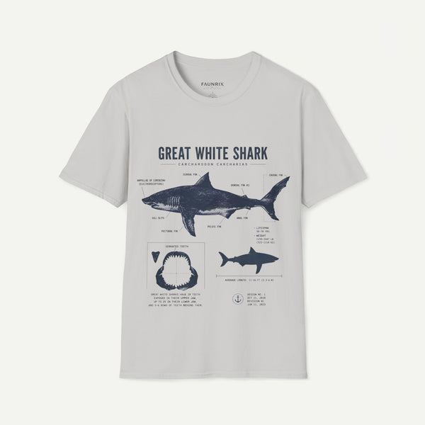 Great White Shark Anatomy T-shirt