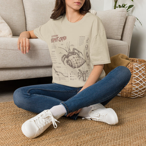Hermit Crab Anatomy T-Shirt — Acadian Marine Illustration Tee
