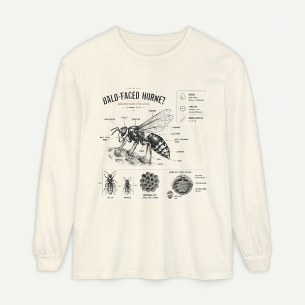 Bald-Faced Hornet Anatomy Long Sleeve Tee