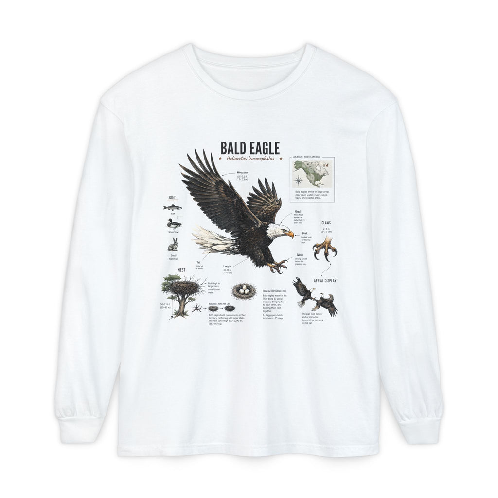 Bald Eagle Anatomy Long Sleeve Tee