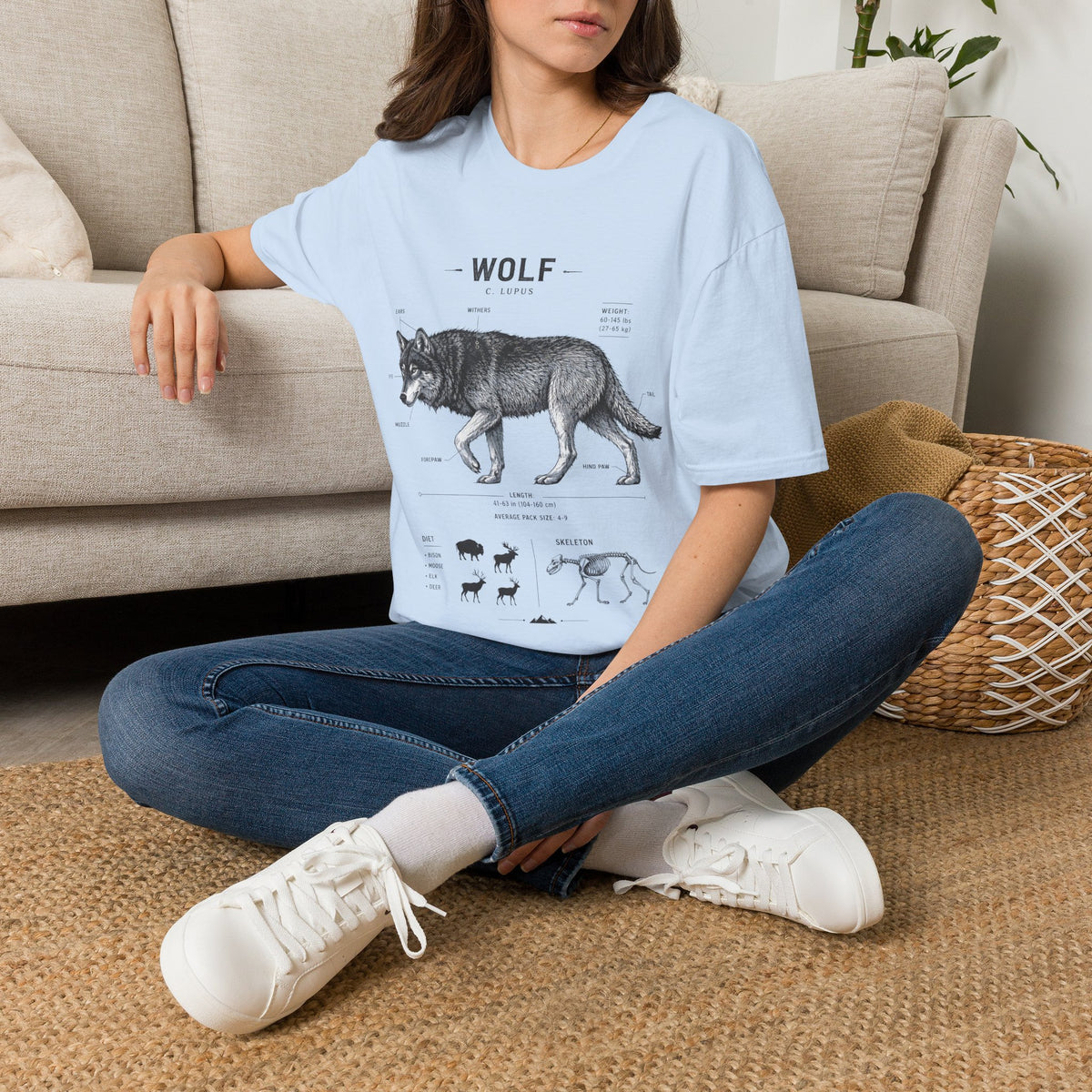 Wolf Anatomy T-Shirt — Vintage Scientific Illustration Tee