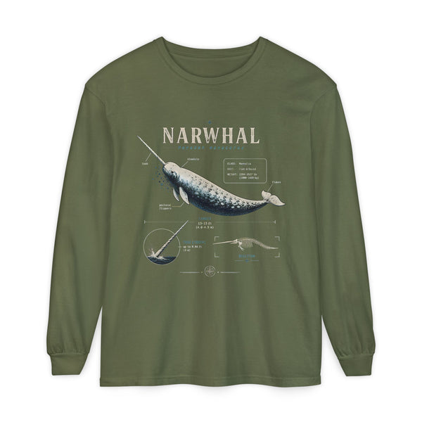 Narwhal Anatomy Long Sleeve Tee