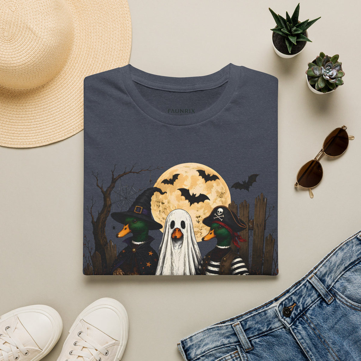 Duck Duck BOO! Halloween T-Shirt — Cute Spooky Duck Costume Tee