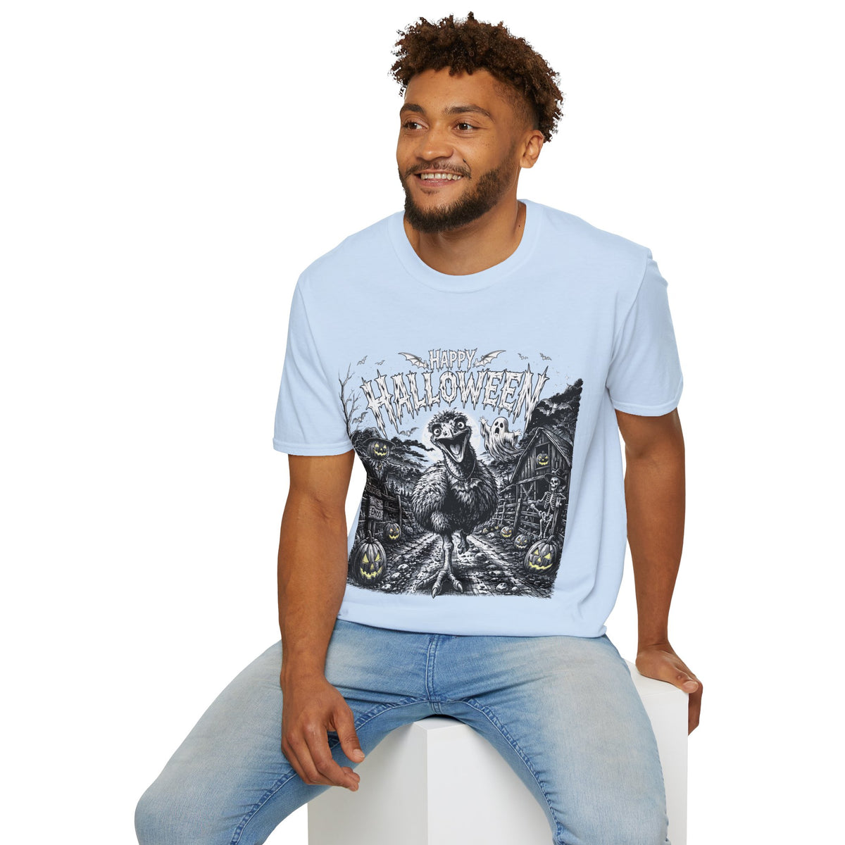 Halloween Vintage Goose T-Shirt — Happy Halloween Retro Horror Graphic
