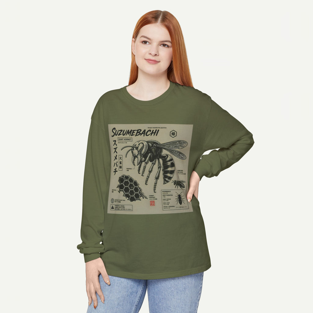 Suzumebachi Hornet Anatomy Long Sleeve Tee