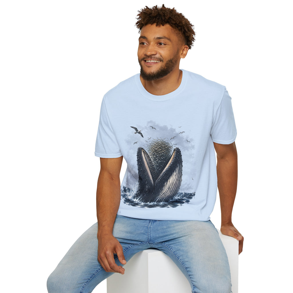 Whale Tail Ocean Scene T-Shirt – Marine Wildlife Tee