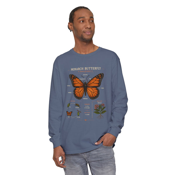 Monarch Butterfly Anatomy Long Sleeve Tee