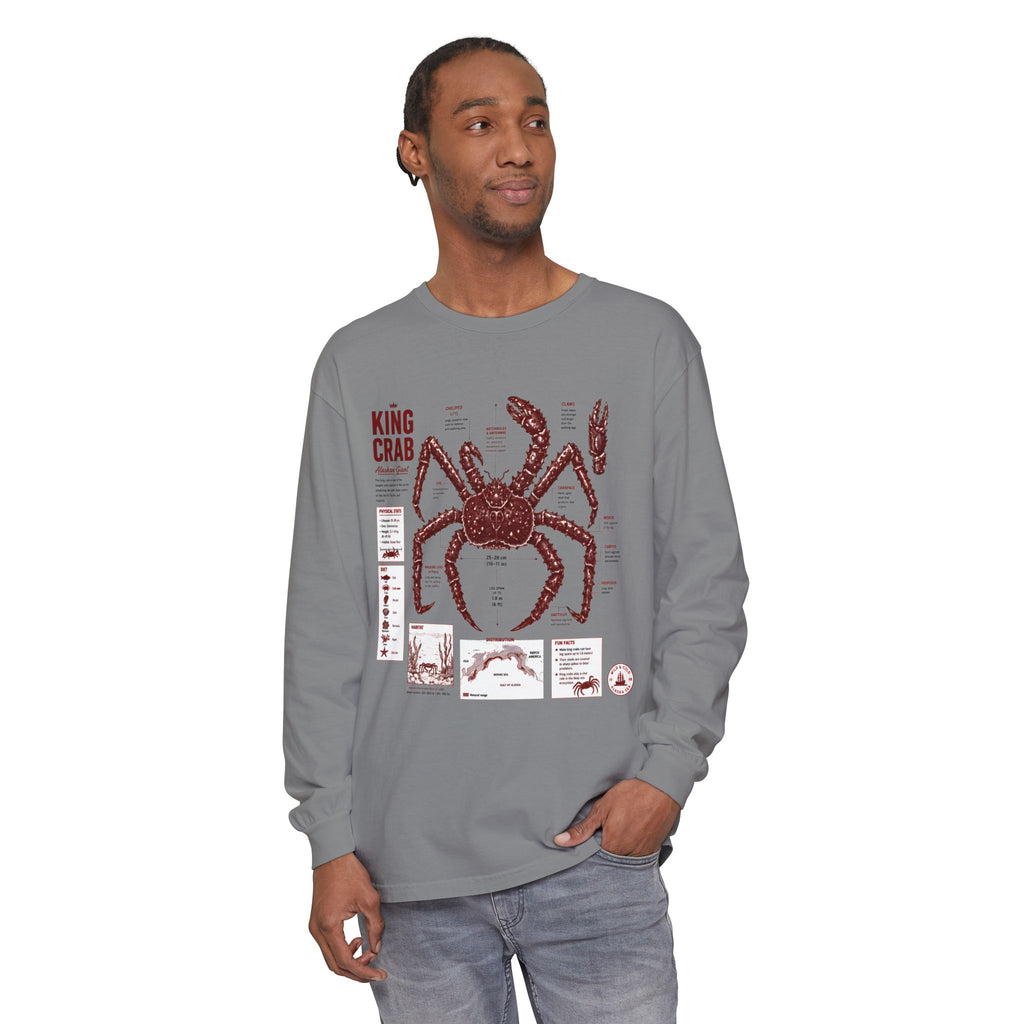 King Crab Anatomy Long Sleeve T-Shirt