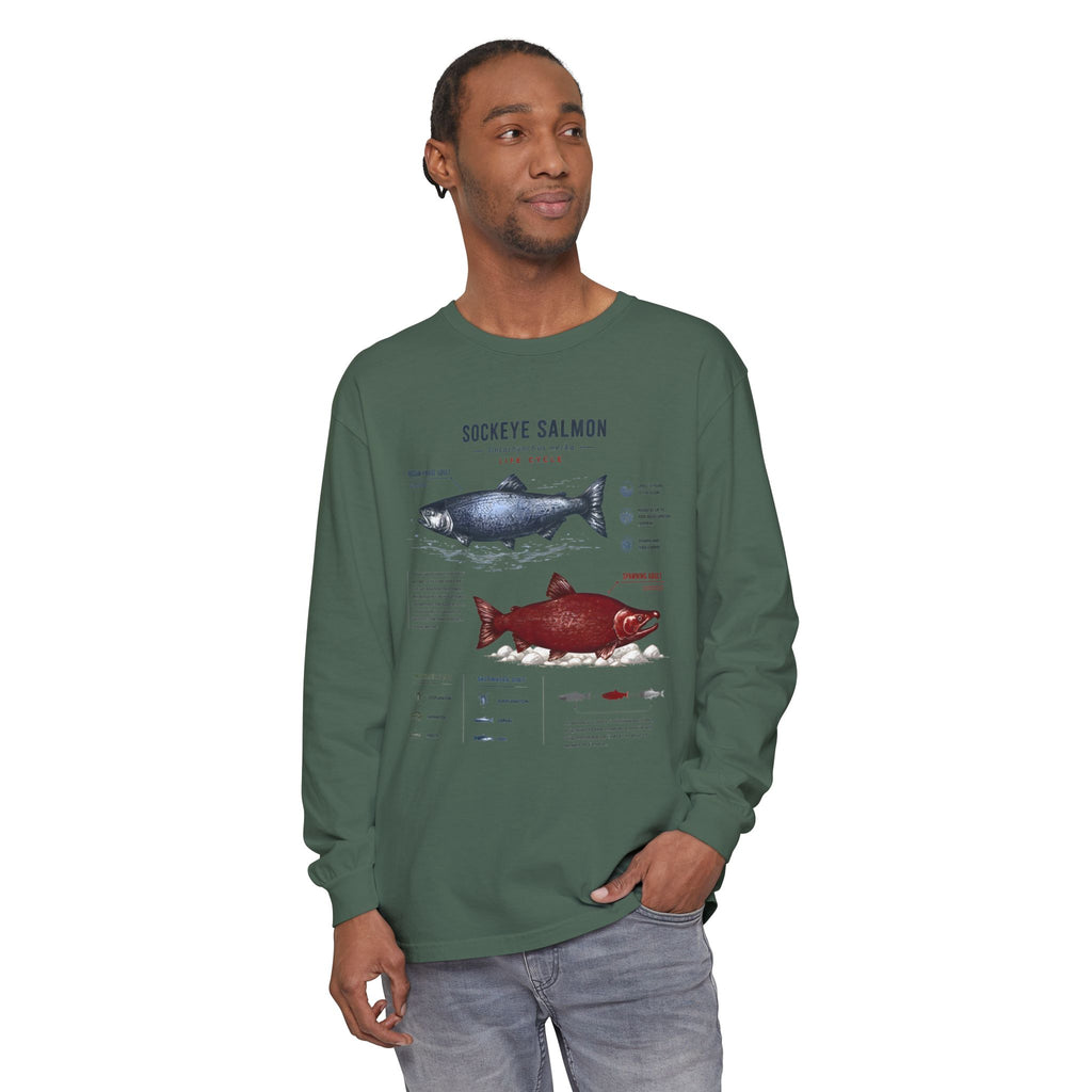 Sockeye Salmon Anatomy Long Sleeve Tee