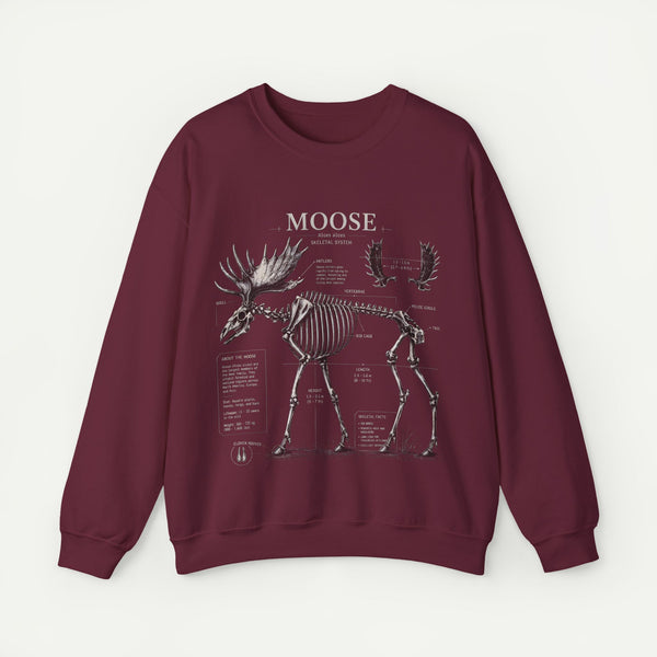 Moose Skeleton Anatomy Sweatshirt