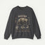 Grizzly Bear Anatomy Crewneck Sweatshirt — Vintage Wildlife Graphic Pullover