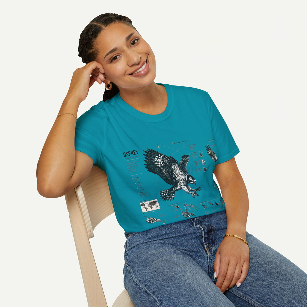 Osprey Anatomy T-Shirt — Vintage Bird Illustration Tee