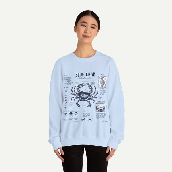 Blue Crab Anatomy Sweatshirt
