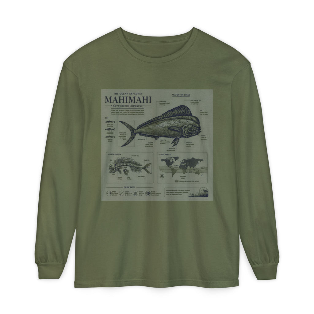 Mahimahi Fish Anatomy Long Sleeve Shirt