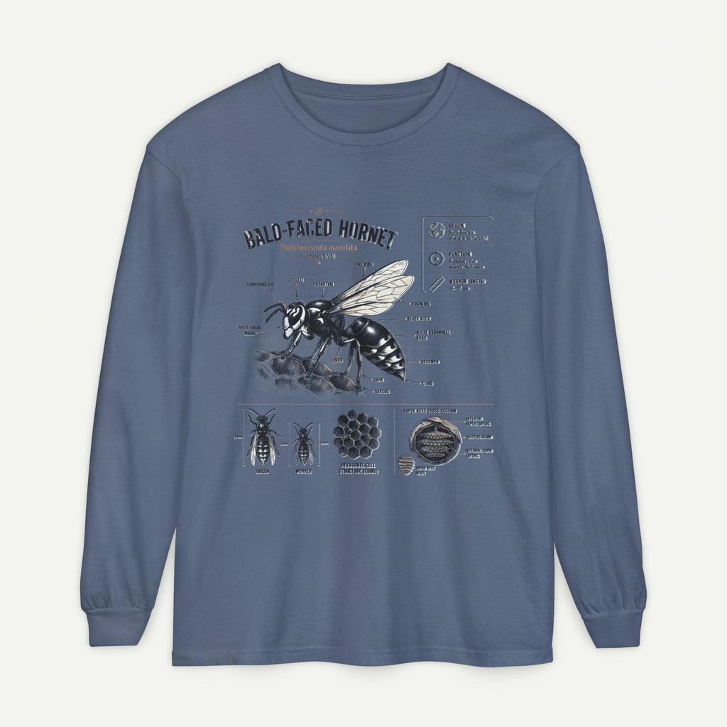 Bald-Faced Hornet Anatomy Long Sleeve Tee