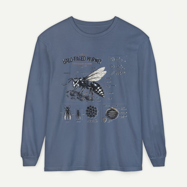 Bald-Faced Hornet Anatomy Long Sleeve Tee