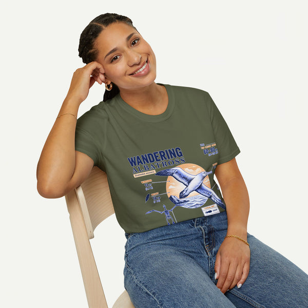 Wandering Albatross Anatomy T-Shirt — Vintage Seabird Graphic Tee