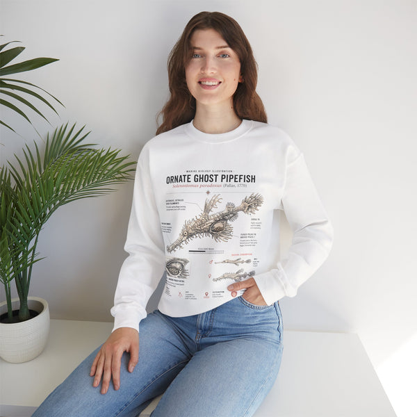 Ornate Ghost Pipefish Anatomy Sweatshirt