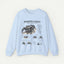 Spider Anatomy Crewneck Sweatshirt — Phidippus Regius Jumping Spider Illustration