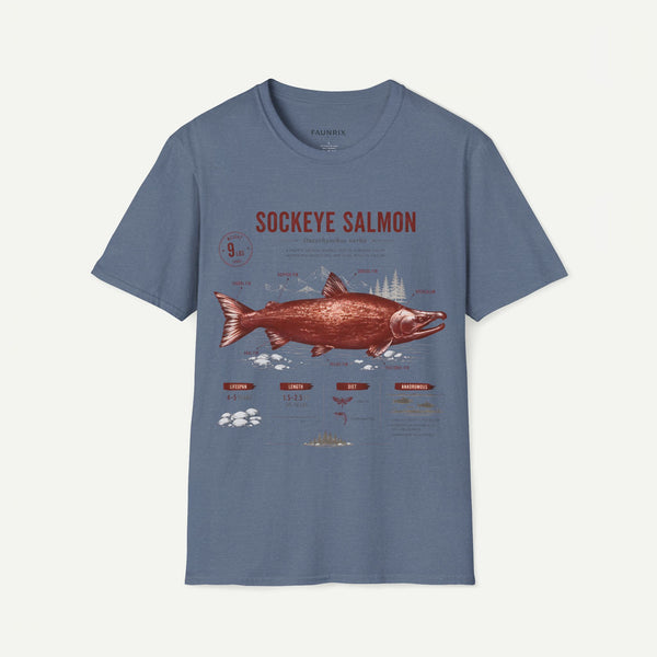 Sockeye Salmon T-Shirt — Vintage Fish Anatomy Tee