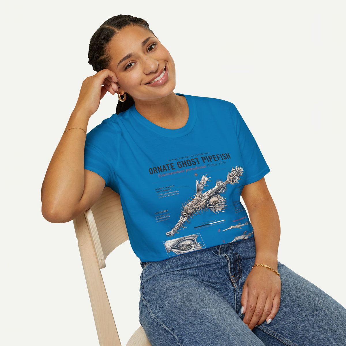 Ornate Ghost Pipefish Anatomy T-Shirt
