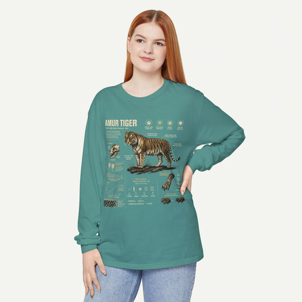 Amur Tiger Anatomy Long Sleeve Tee