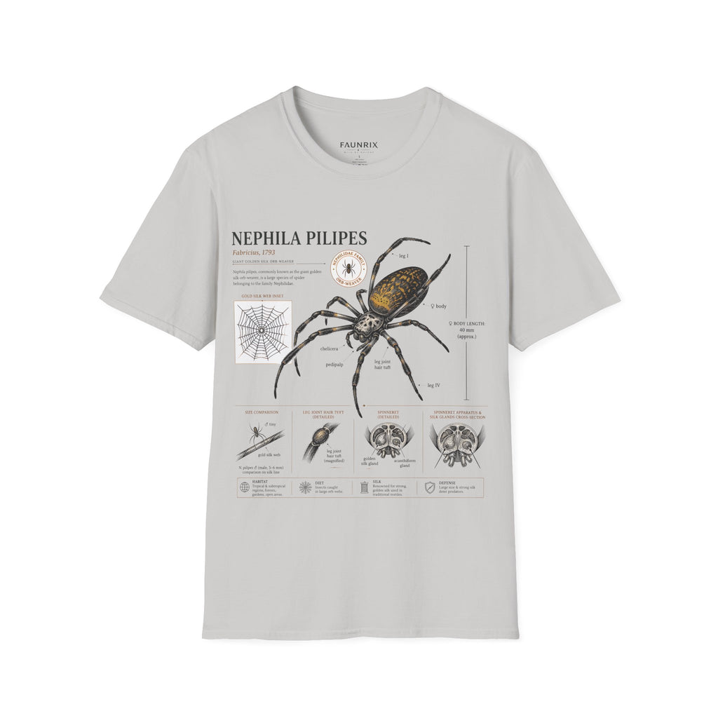 Spider Anatomy T-Shirt — Epephila Pilipis Scientific Illustration Tee