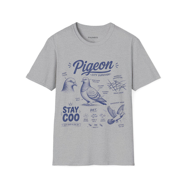 Pigeon Anatomy "City Survivor" T-Shirt — Vintage Bird Tee