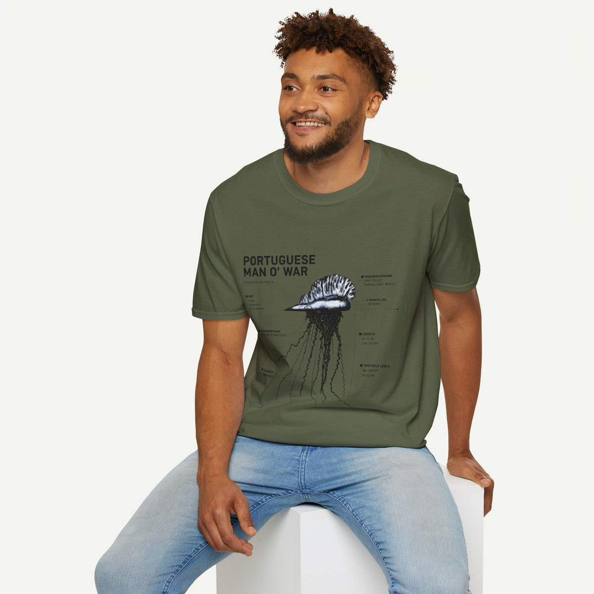 Portuguese Man O' War Anatomy T-Shirt — Marine Biology Graphic Tee