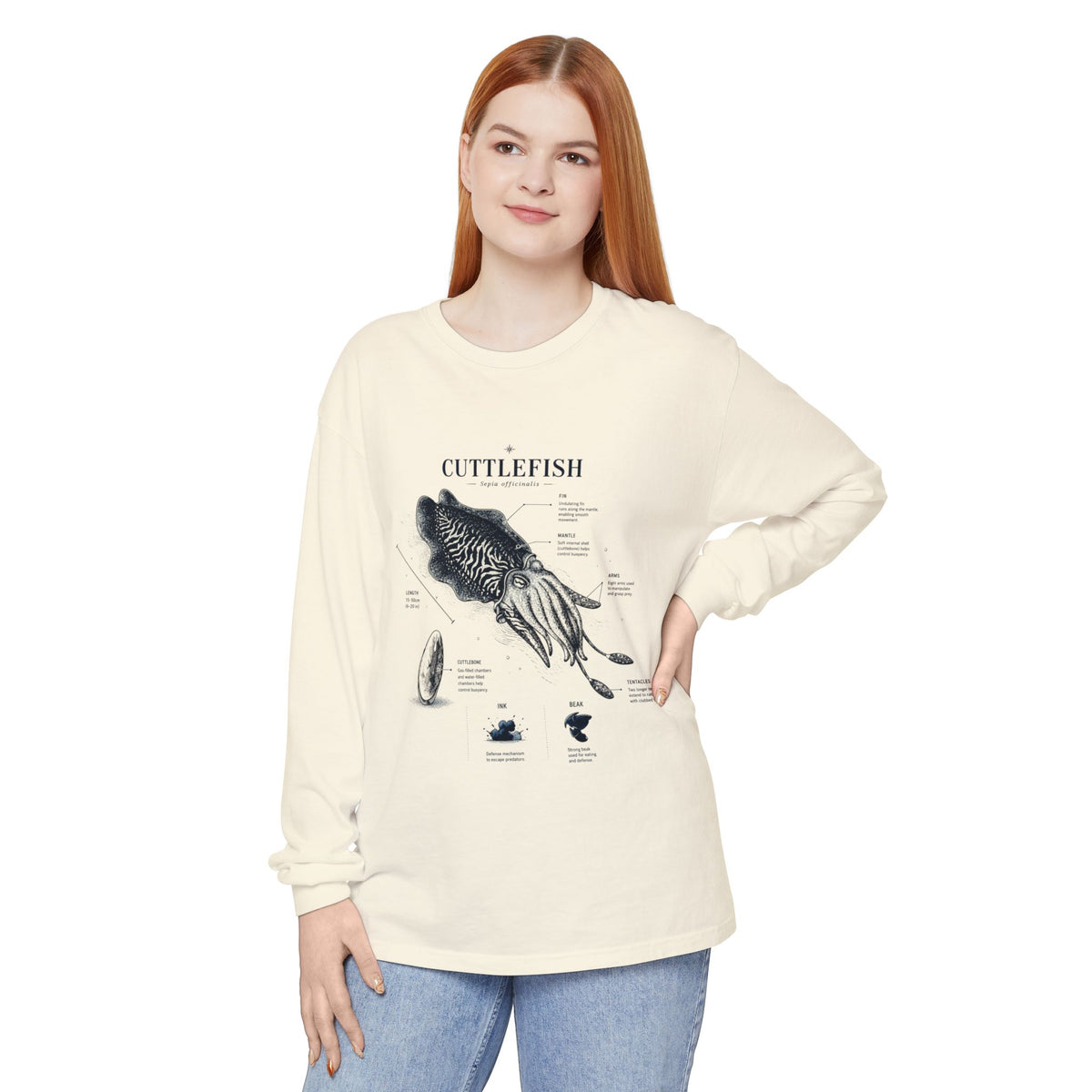Unisex Garment-dyed Long Sleeve T-Shirt