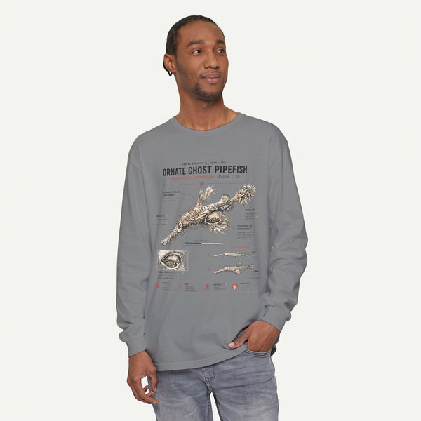 Ornate Ghost Pipefish Anatomical Long Sleeve Tee