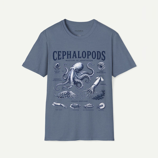 Cephalopods T-Shirt — Masters of Adaptation Vintage Octopus Graphic Tee