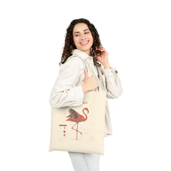Caribbean Flamingo Canvas Tote Bag