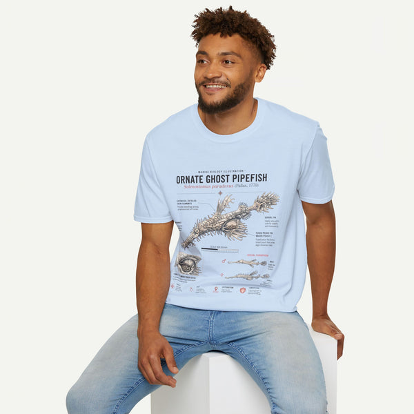 Ornate Ghost Pipefish Anatomy T-Shirt