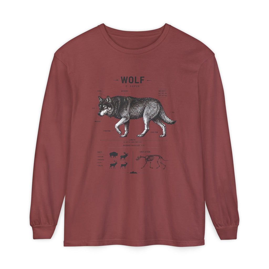 Wolf Anatomy Long Sleeve Tee
